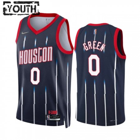 Dres Houston Rockets Jalen Green 0 Nike 2022-23 City Edition Navy Swingman - Dječji